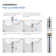 Cube Widespread 2-handle Bathroom Faucet with Drain Assembly