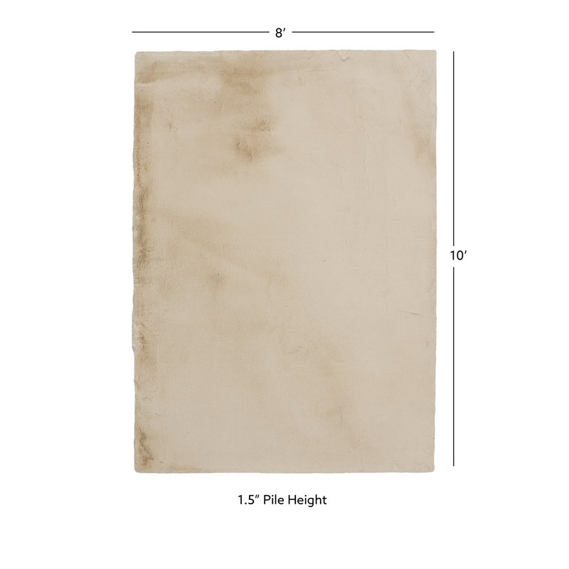 Tapis touffeté à la main Jalissia, Rectangle 8 pi x 10 pi