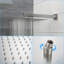 Pomme de douche double - Système de douche carré mural de 12 pouces avec valve brute-118534781