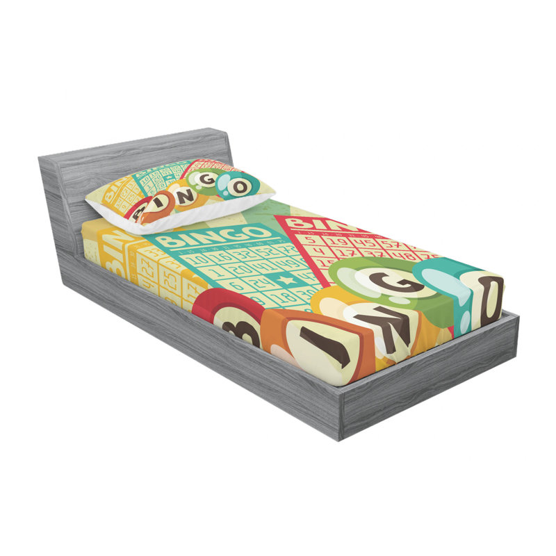 Microfiber Sheet Set, Twin Sheet Set with Fitted Sheet