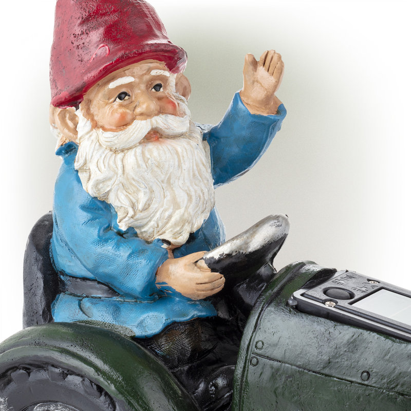Statue de gnome à cheval à cheval