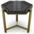 Plateau noir / base bronze satiné