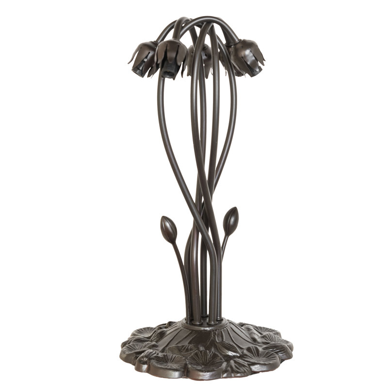 Tiffany Table Lamp, In-Line, White/Blue
