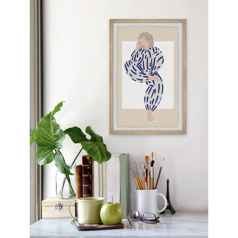«Take The Risque», reproduction encadrée, H 12 po x l 8 po