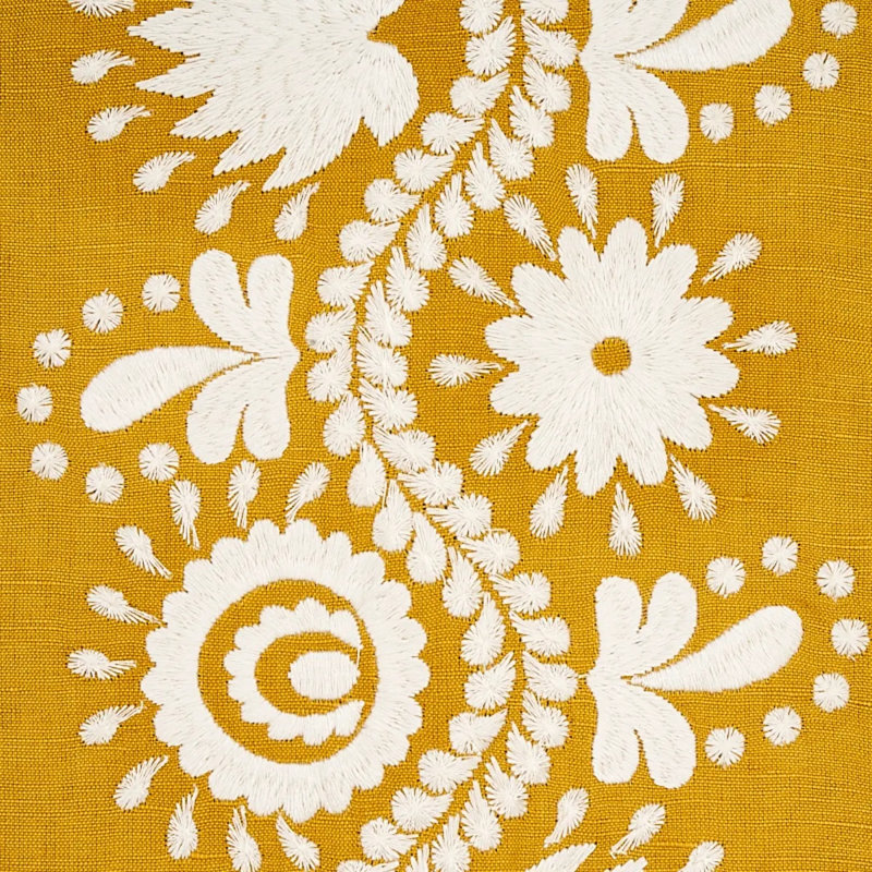 Tissu de broderie Theodora, Safran