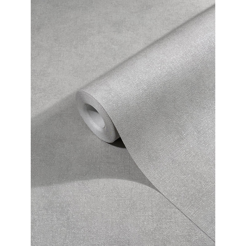 Montie 3.3m x 53cm Textured Wallpaper Roll, Grey