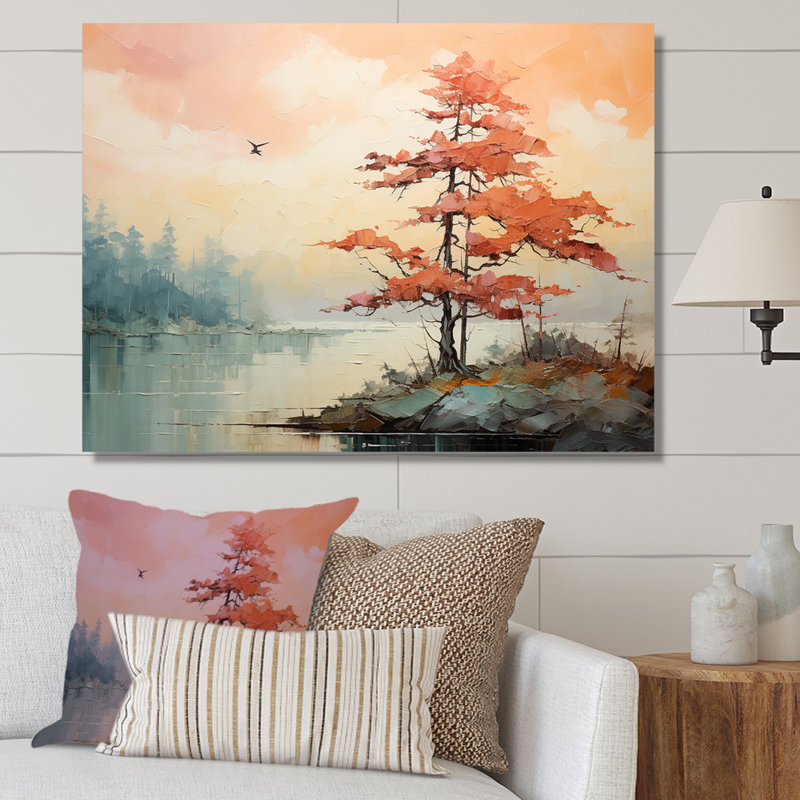 «Expressionist Vibrance Of Raimbow Tree II», reproduction sur toile, Toile tendue, 30" H x 40" W