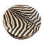 XL Round Zebra Ottoman
