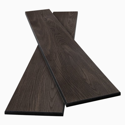35.4" x 15.9" PET Peel & Stick Acoustic Wall Planks, Decorative Soundproof Wood Wall Panels