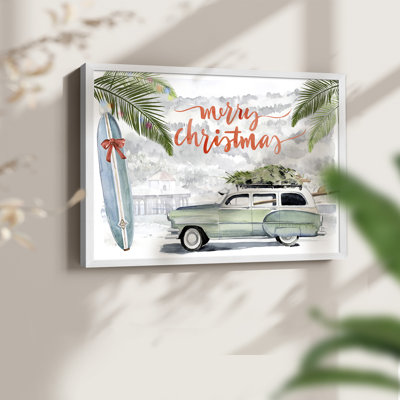 «So Cali Christmas Collection A», reproduction encadrée - Restickable