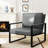Eritrea Faux Leather Armchair-1643959400