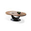 Table basse noyer massif et bois manufacturé