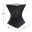 Table d'appoint d'extérieur avec table à vagues, tabouret de jardin en béton léger pour terrasse, balcon, côté piscine