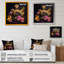 «Chic Black and Gold Perfume Bottle III - Floater Frame», impression sur toile-86493282-86493281