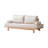 Loveseat Beige 100% Polyester Sleeper sofa