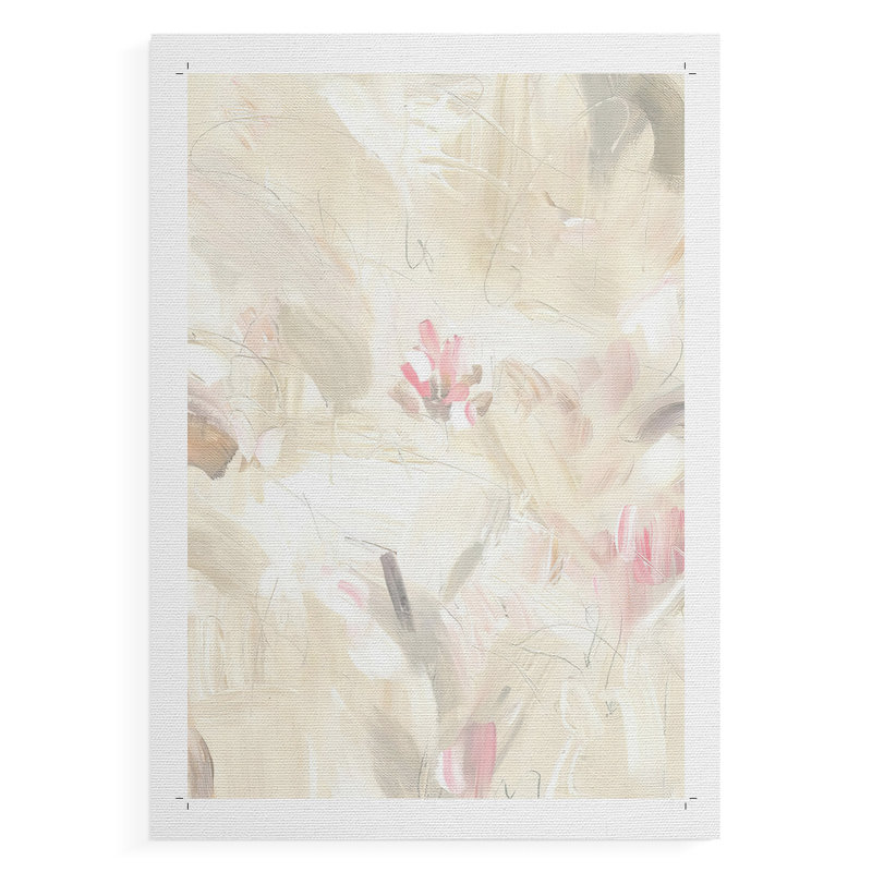Soft Abstraction II - Impression sur toile seulement - NON-CADRE, H 18 po x l 12 po