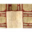 Hand Knotted Wool Area Rug in Red