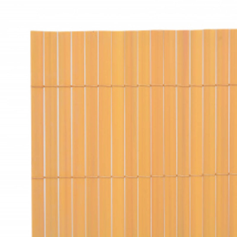 Clôture de patio double face vidaXL, Jaune, 43,3 po x 118,1 po