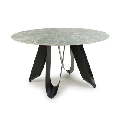 Crispus Round Metal Base Dining Table