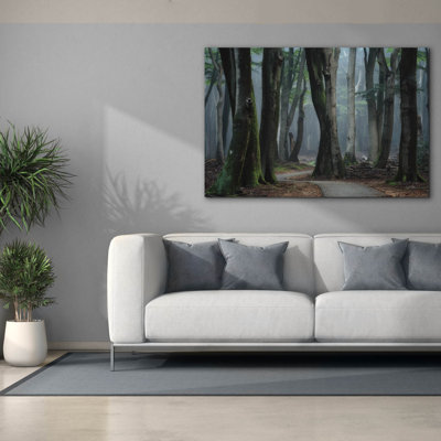'Winding Through The Trees' by Martin Podt Canvas Wall Art