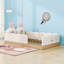 Lit plateforme simple tapissier avec coussins et sacs de rangement pour animaux-8846591