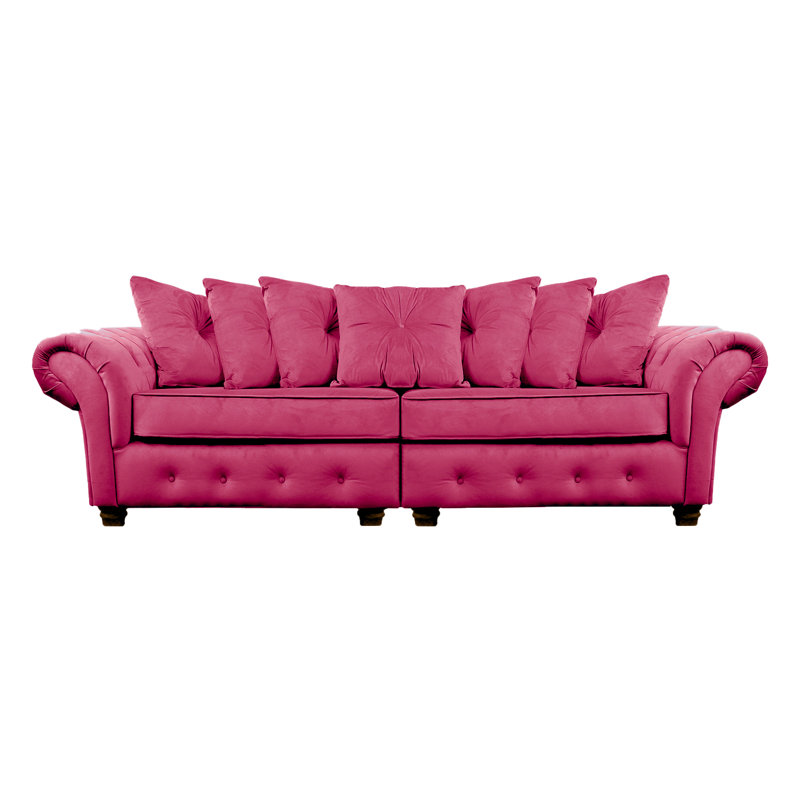 Lila 2 Seater Velvet Sofa, Fuchsia