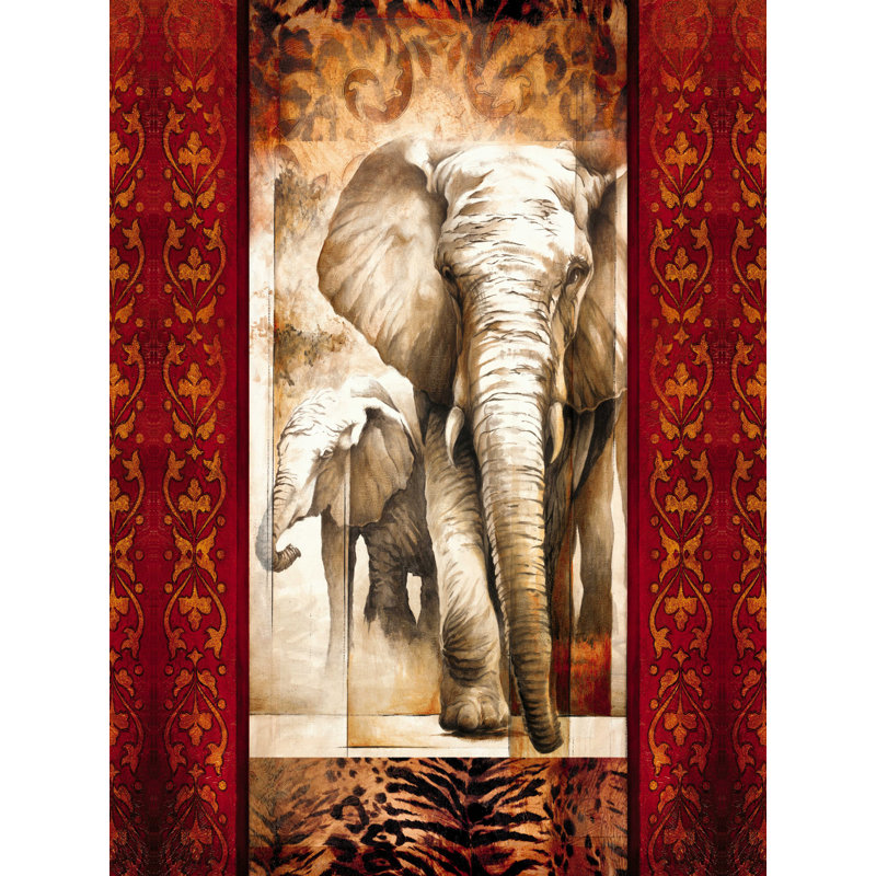 " Elephant Tapestry ", 16'' H x 12'' W x 1.25'' D