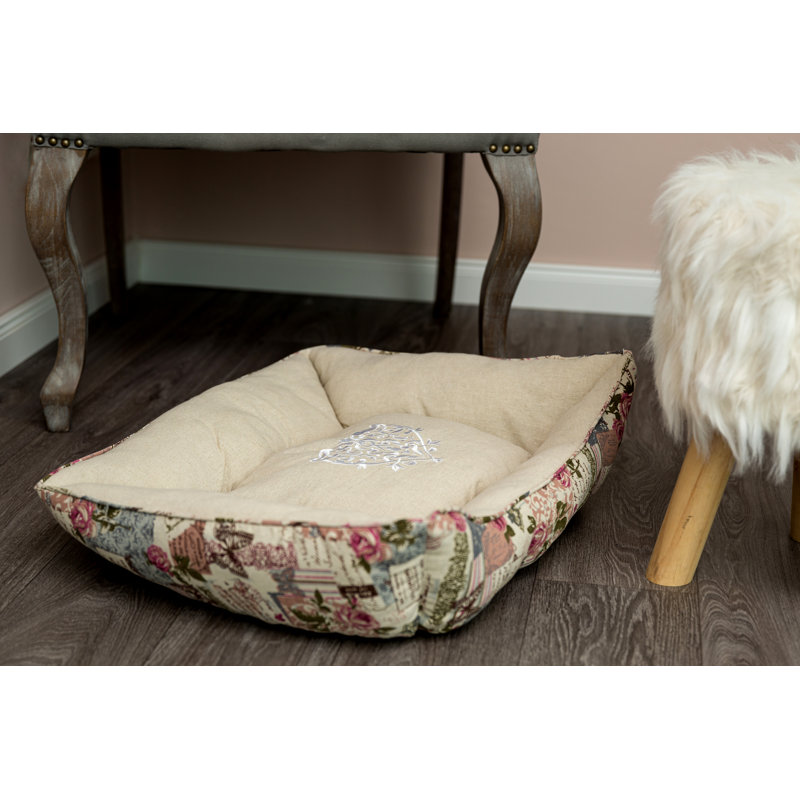 Emmet Floral Bolster Pet Bed