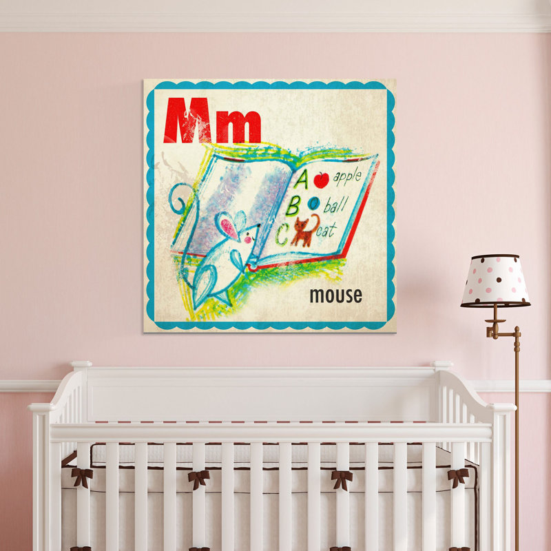 Mouse Letter - Wrapped Canvas Print, 102cm H x 102cm W