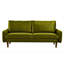 Canapé 3 places en velours vert olive Kent