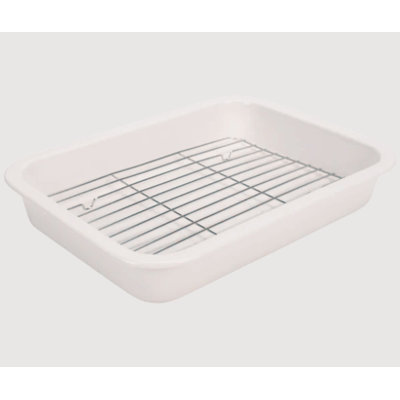 Plat de cuisson blanc 304