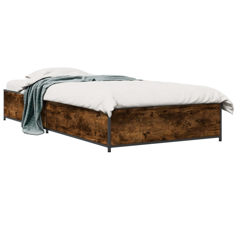 Bed Frame, Smoked Oak