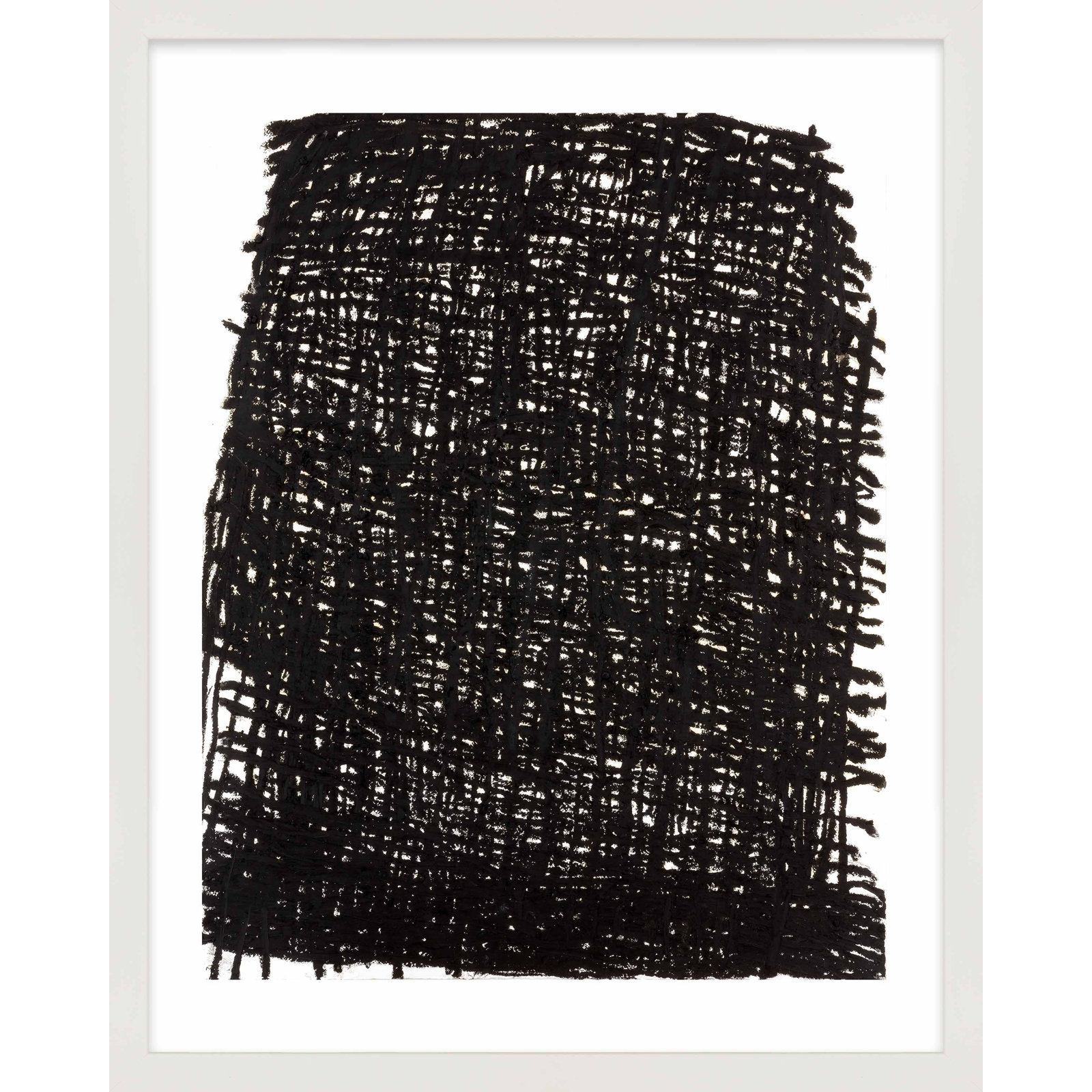 Drina "Dense Forest" Print by Stephanie Dennis, White, 25" H x 20" W  x 1.25" D