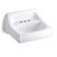 Kingston Vitreous China Rectangular Wall Mount Bathroom Sink with Overflow-1834495260-1794070378