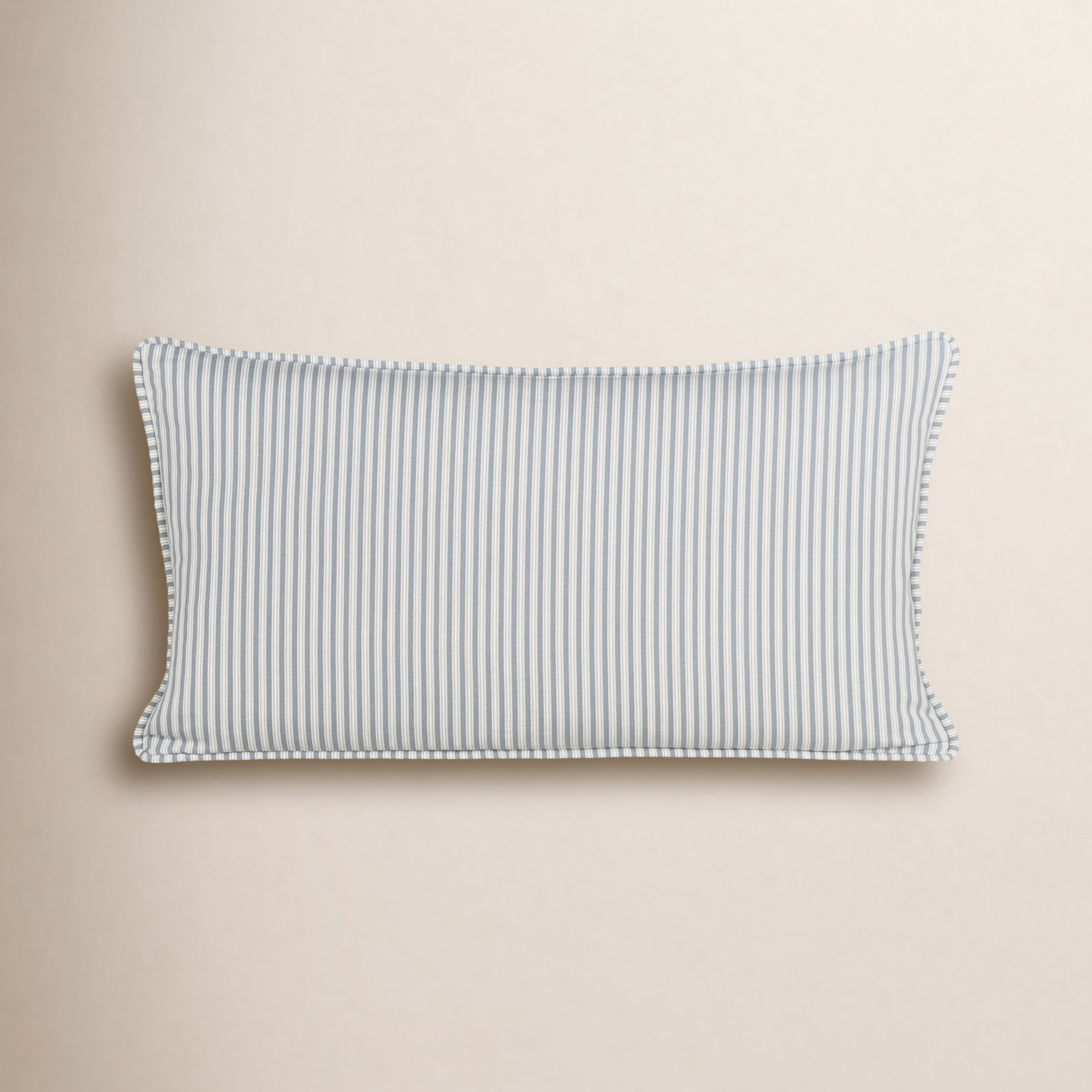 Edan Cotton Throw Pillow, Polyester, Rectangle 14"H x 26"W, Blue