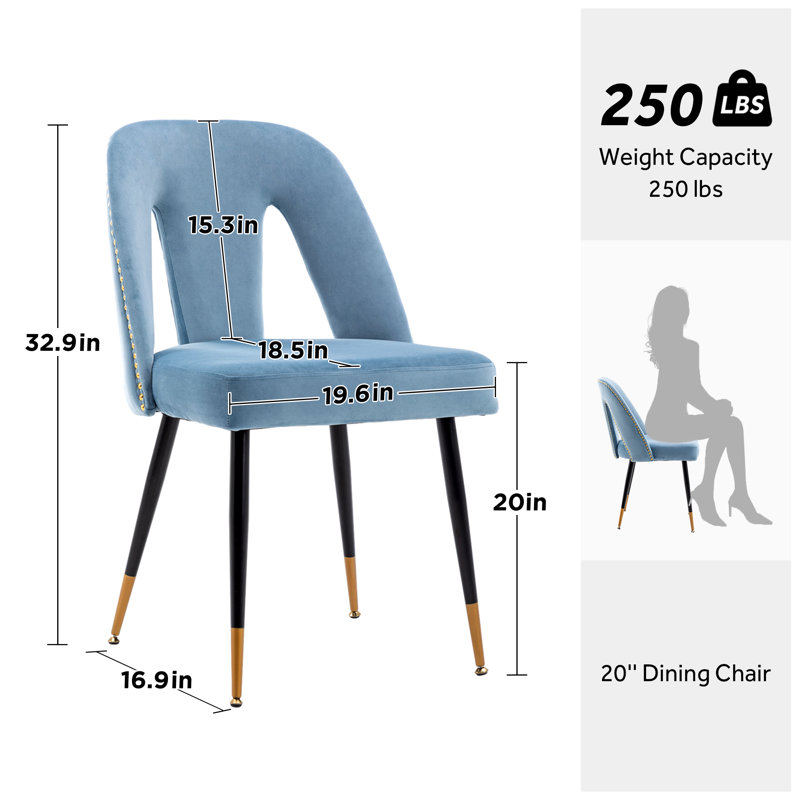 Chaise Yisell, 2, Bleu marine