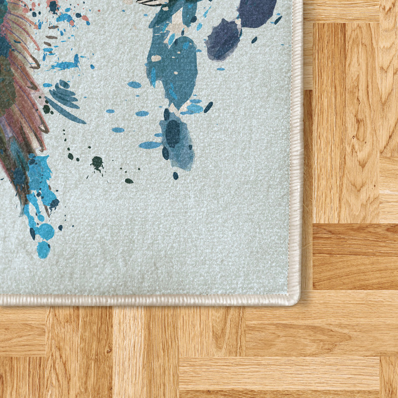 Tapis décoratif Kalmick Hummingbird, Tapis de couloir 2 pi x 5 pi
