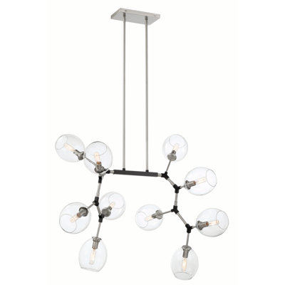 Lustre à 10 lumières à intensité variable Nexpo