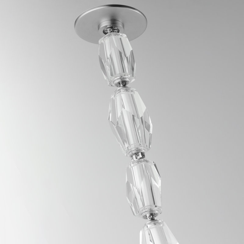 31 - Light LED Flush Mount, Polished Chrome
