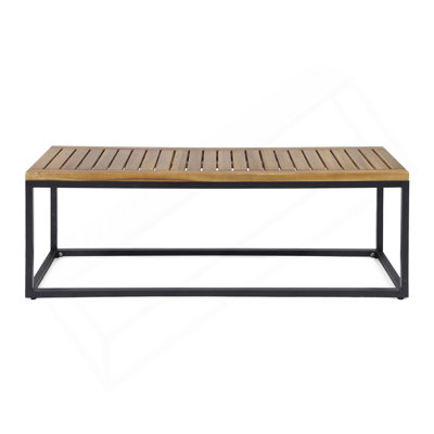Banc industriel en bois et métal Jeco