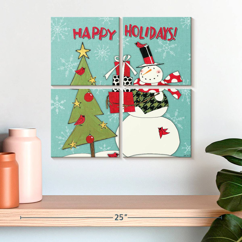 Sentiments de bonhomme de neige Lelend V, H 18 po x l 18 po