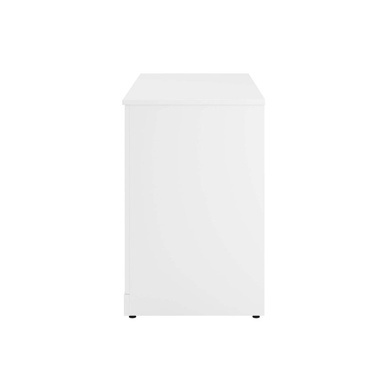 Hampton Heights White 48" 6-Cube Bookshelf
