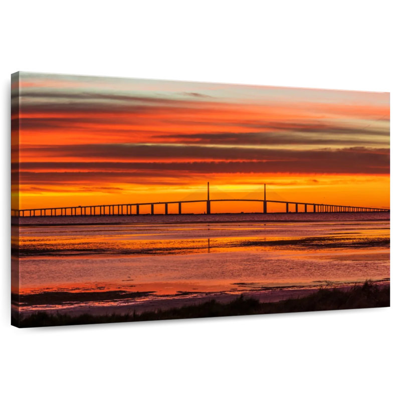 Lilie Sunshine Skyway Bridge Sunrise, H 8 po x l 12 po