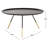 Caitland Iron Top Coffee Table-852380155