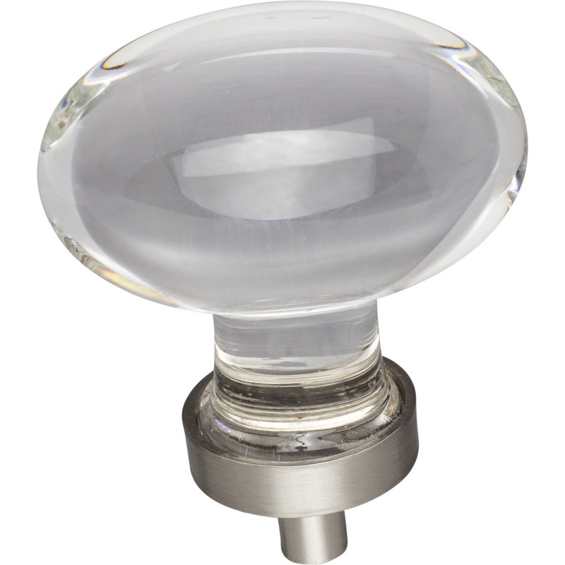 Harlow Oval Knob, Satin Nickel