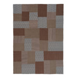 Brown Patchwork Wool Rug - 8'3" x 11'6"
