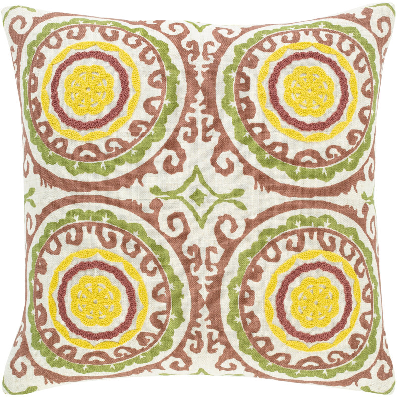 Termez Throw Pillow Cover, Olive