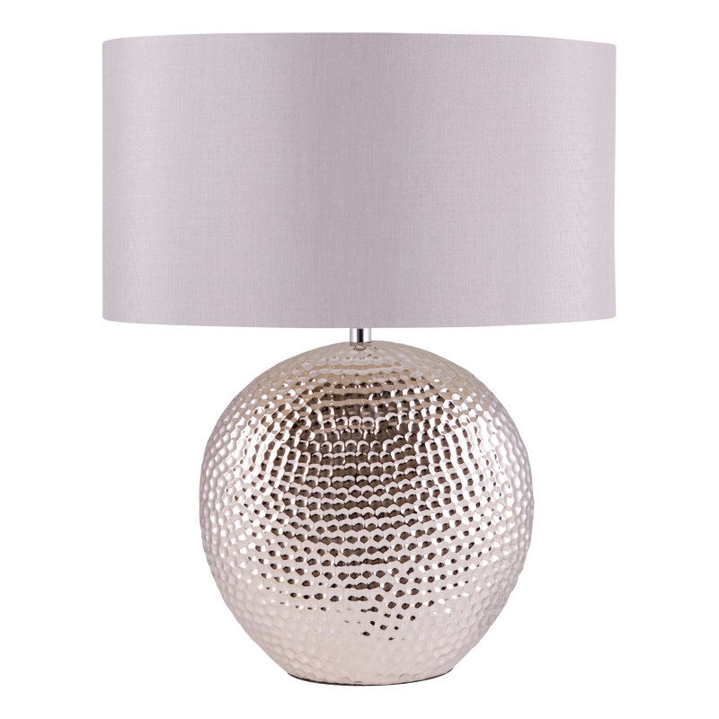 Table Lamp, Chrome, Grey
