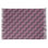 Tapis rose/noir à rayures basketweave