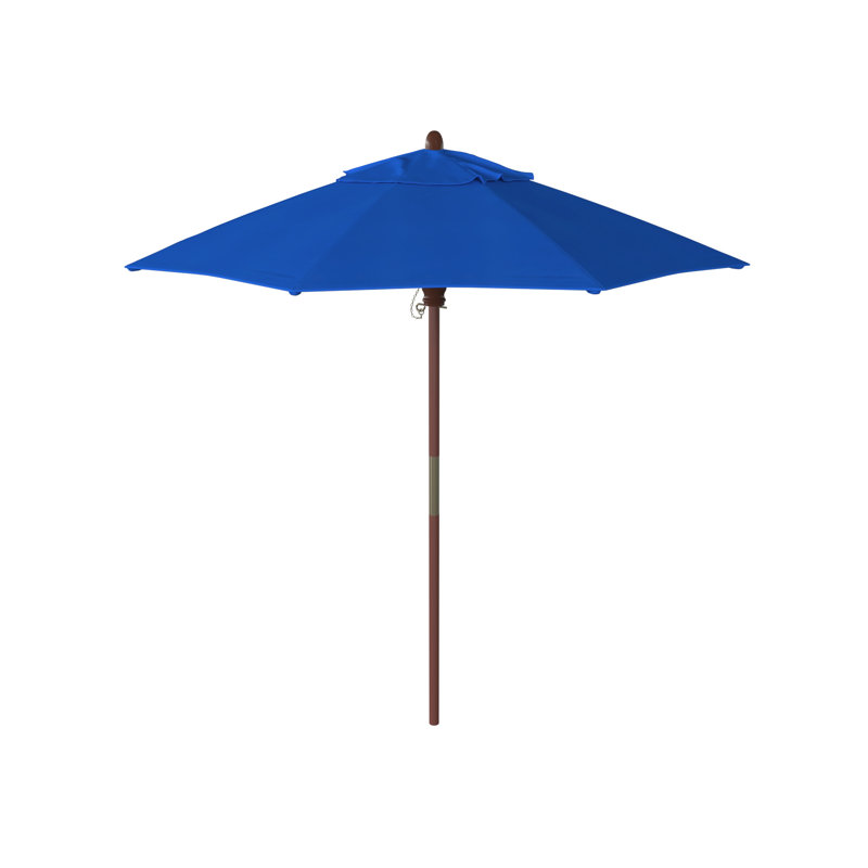 Parasol de marché 7 pi 6 po Netgyne, Tissu performance bleu royal, Oléfine